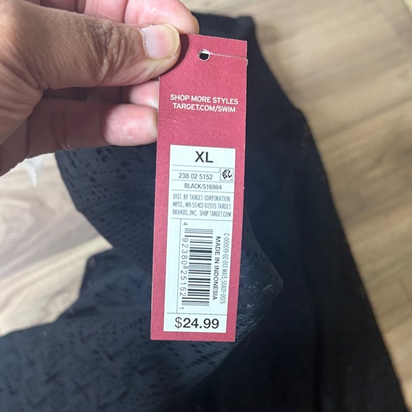 Merona Black Women Swim One Piece - Picture 6 of 6